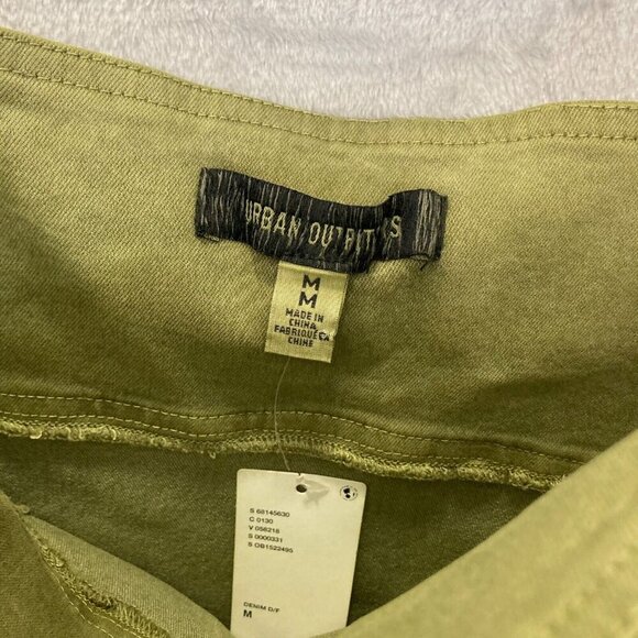 Urban Outfitters Bodycon Cargo Mini Dress Medium Stretch Pocket Army Green NWT - Picture 3 of 12